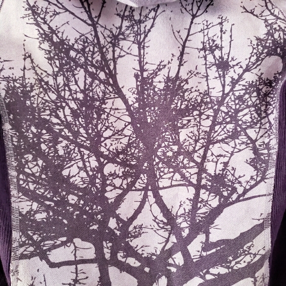 Lululemon – Purple Tree Print Zip Up Hoodie Patterned Sweater Thick Bunn… - Picture 3 of 4